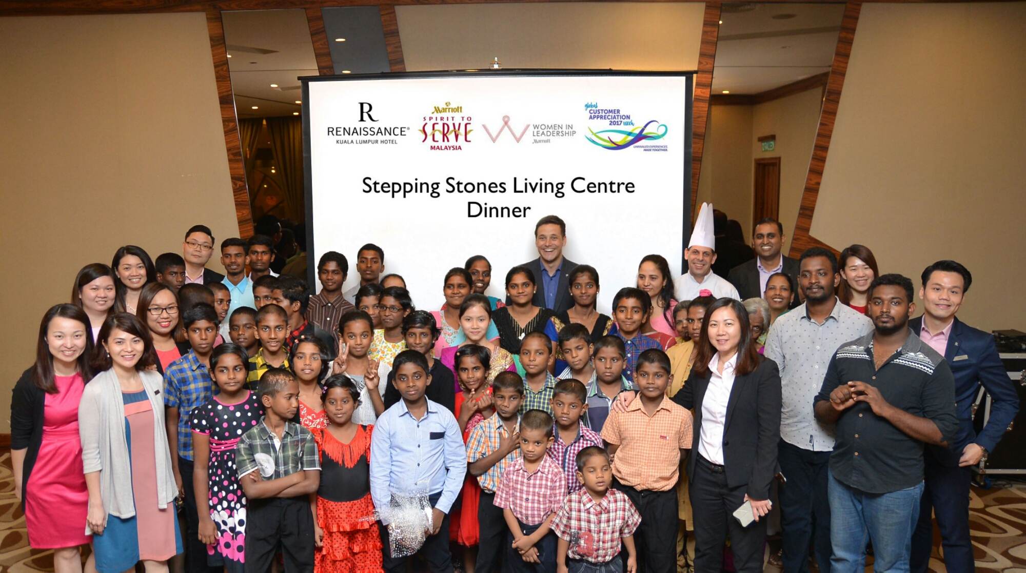 RKLH Children from Stepping Stones with Hotel Ambassadors.JPG image